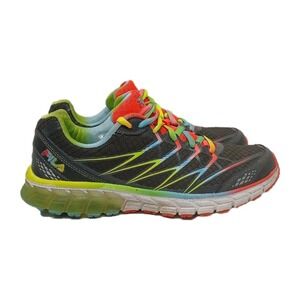 Fila Energized Coolmax‎ 360 Black Neon Womens Athletic Sneaker Size 8